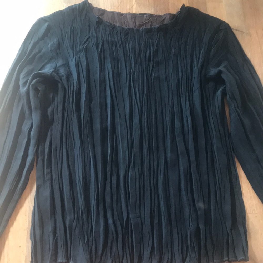Reversible brown & black shirt